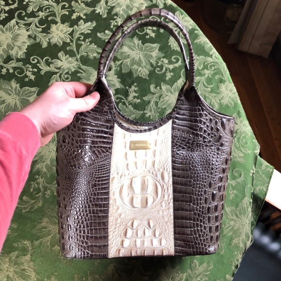 Two tone Brahmin tote - Picture 1 of 4